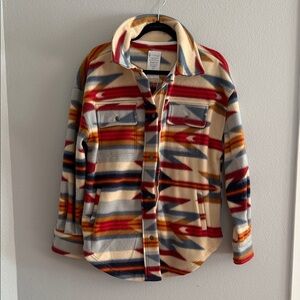 Fornia Western Patterned Button-Up Jacket